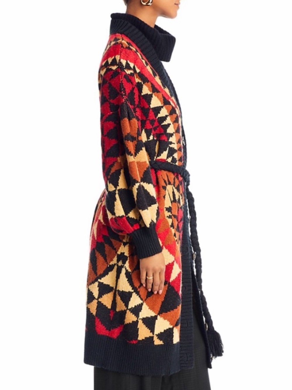 🌺🎉HP🎉🌺 NWT Farm Rio Heart Deco Maxi Knit Cardigan - Picture 10 of 15